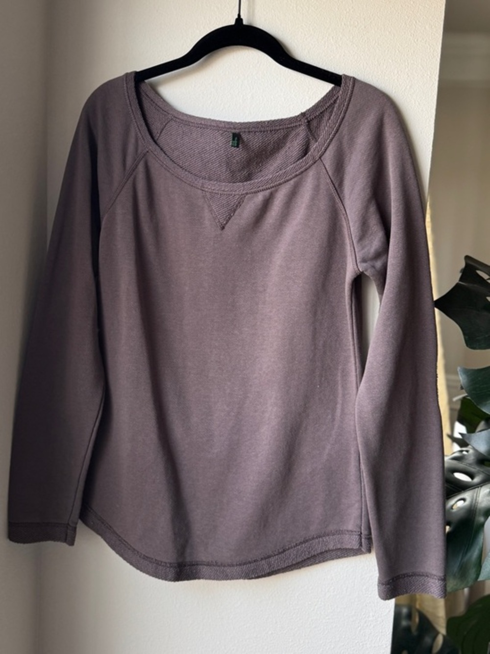 Long-Sleeve Scoop Neck Sweater